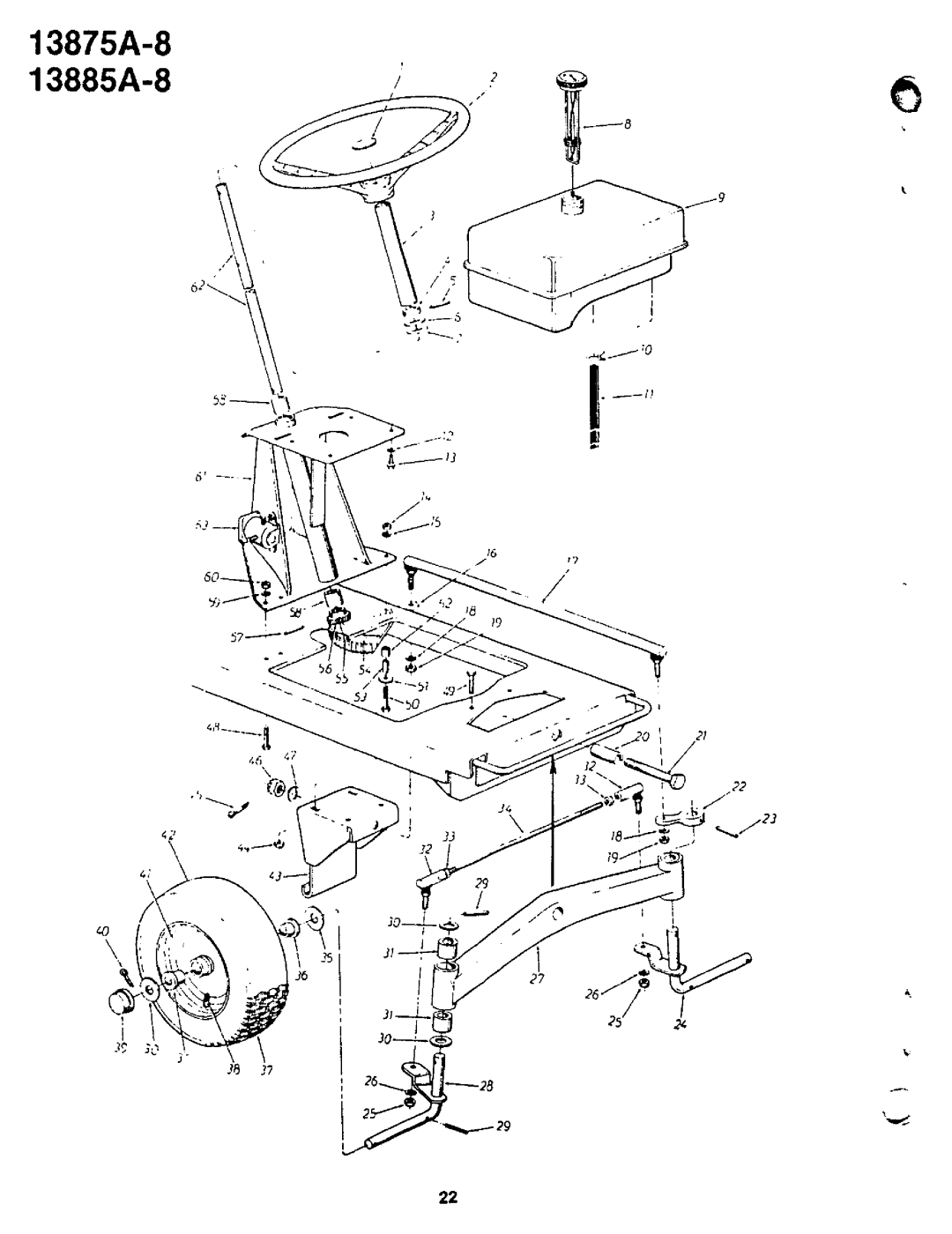 Yard-Man 13885A-8, 13875A-8 manual 