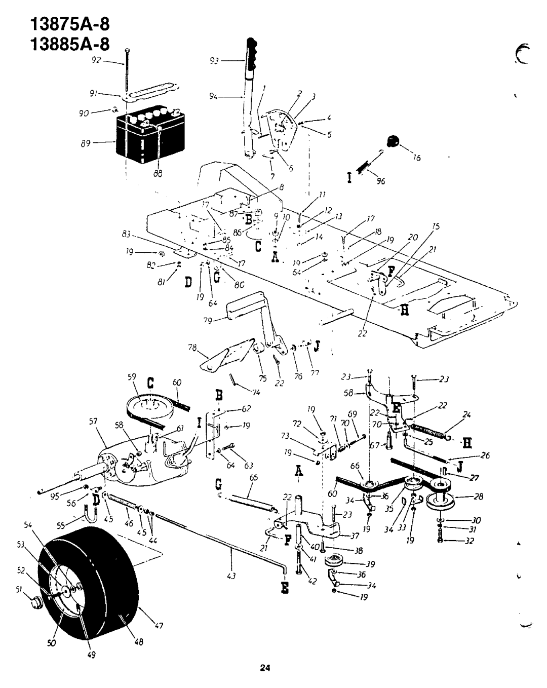 Yard-Man 13885A-8, 13875A-8 manual 