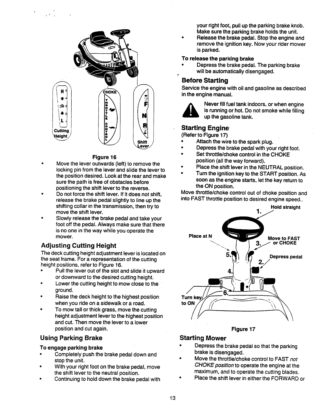 Yard-Man 13B-320-401, 13A-320-401 manual 