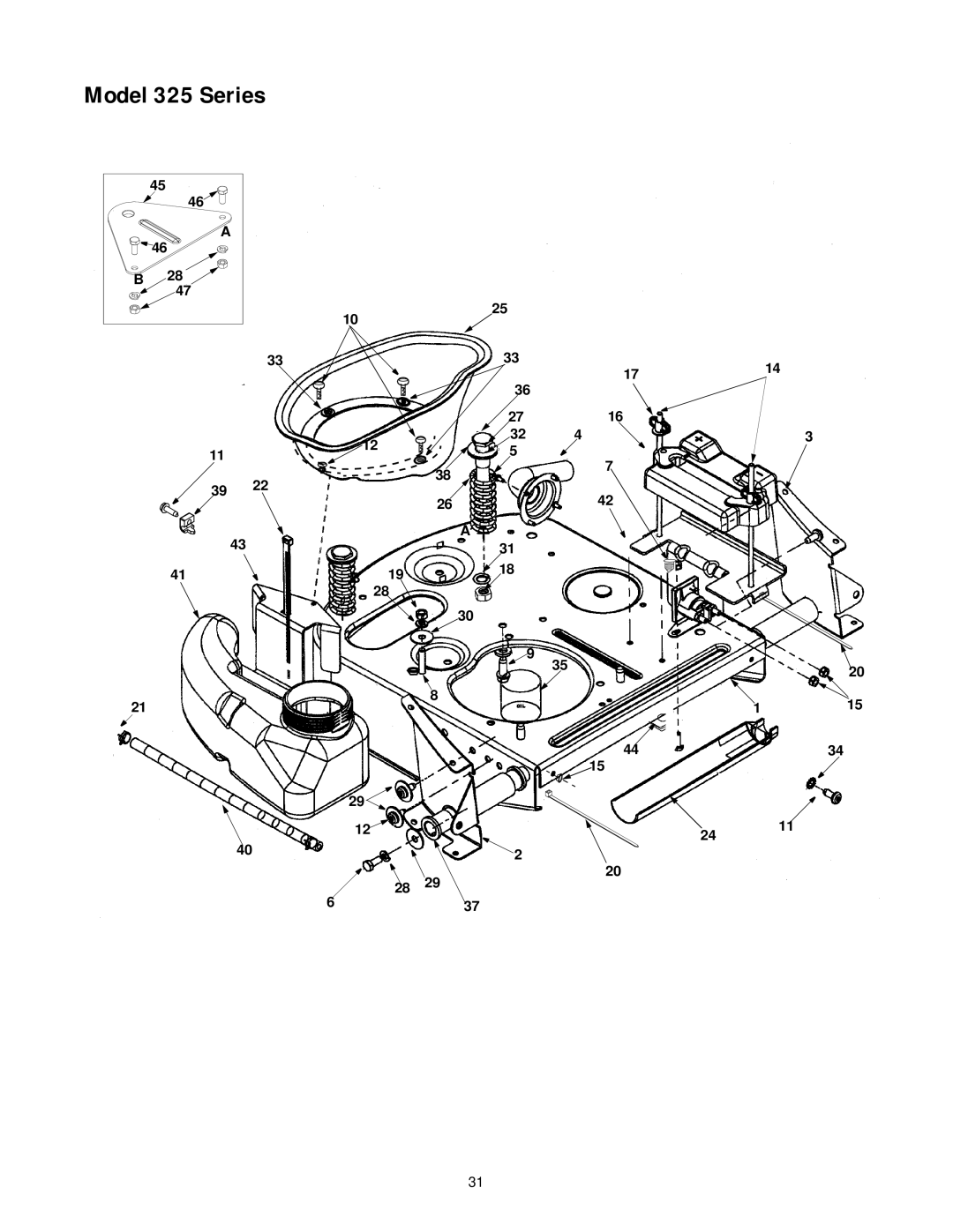 Yard-Man 13B-325-401 manual Model 325 Series 