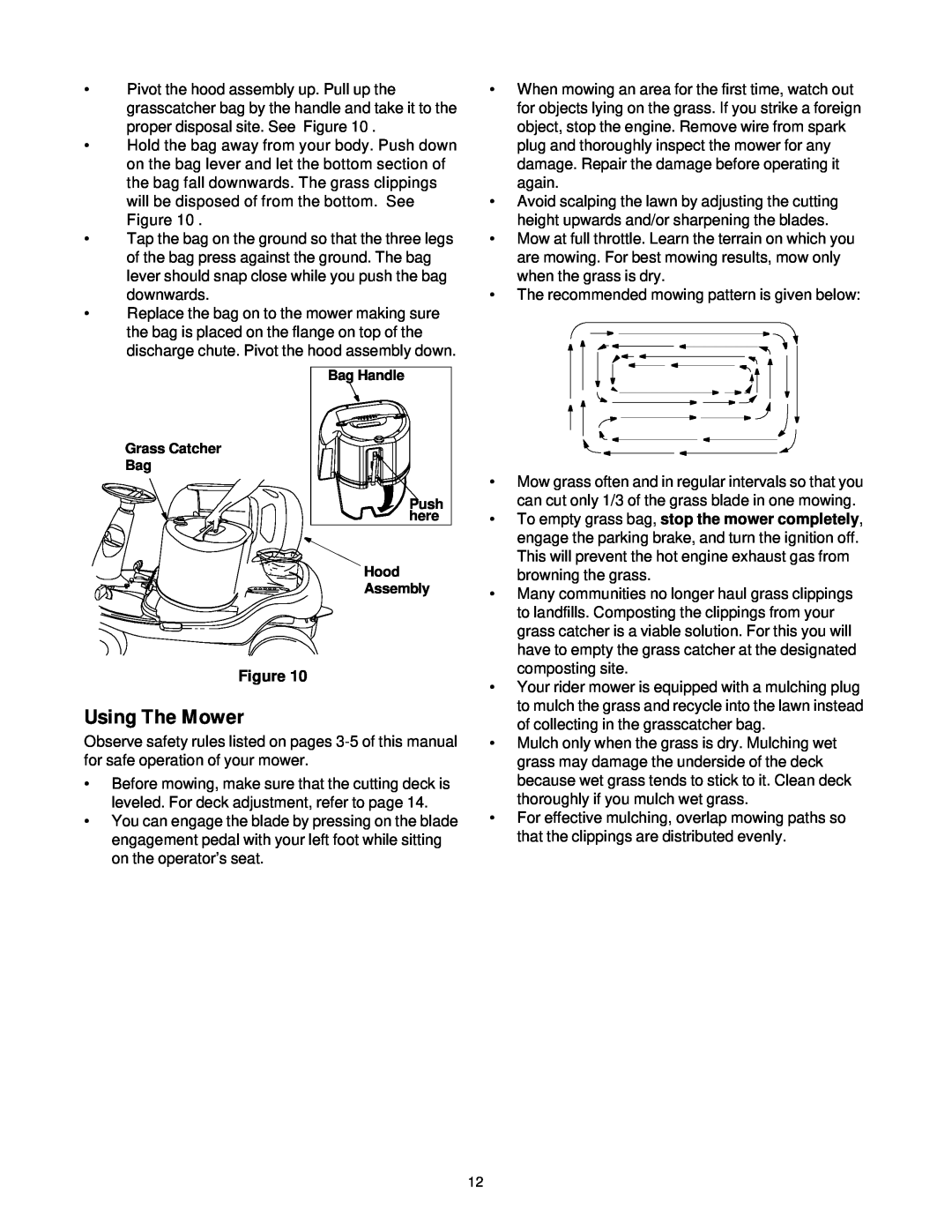 Yard-Man 13B-325-401 manual Using The Mower 