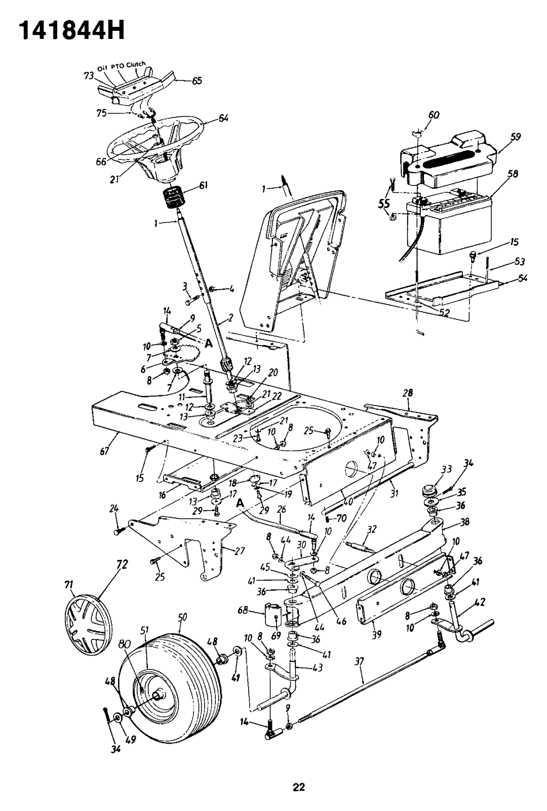 Yard-Man 141844H manual 