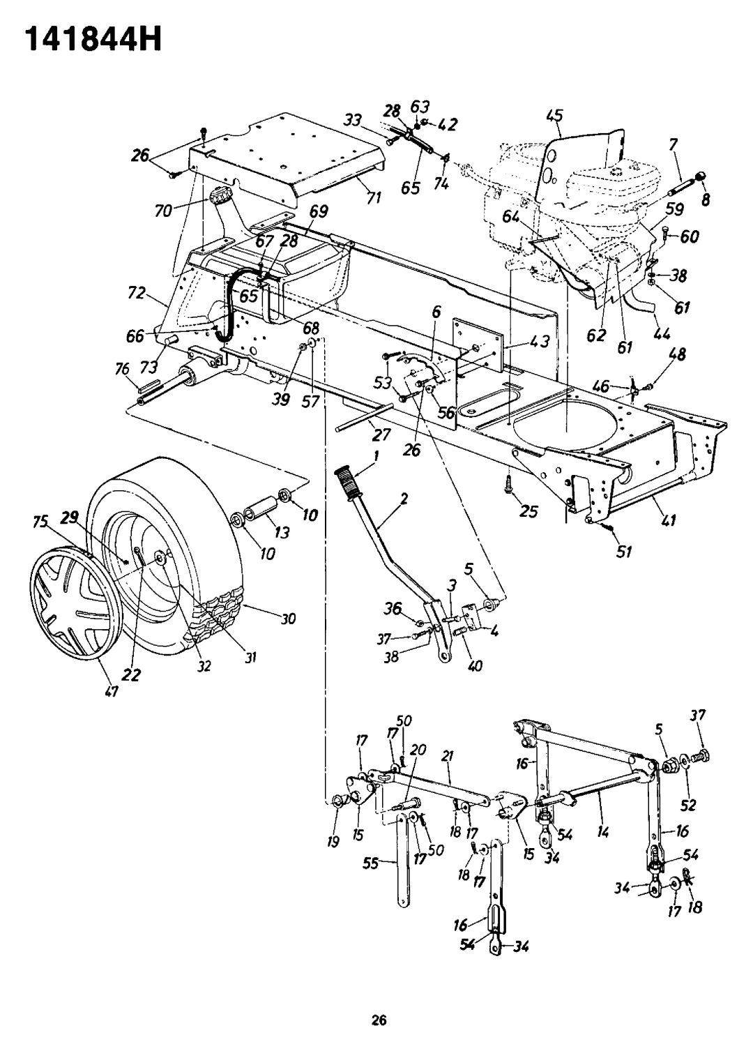 Yard-Man 141844H manual 