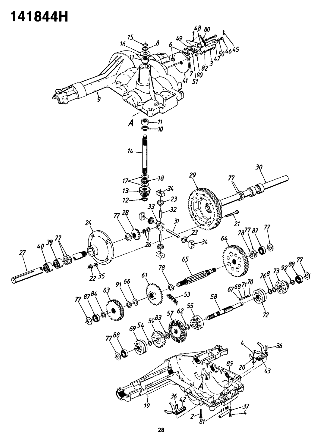 Yard-Man 141844H manual 