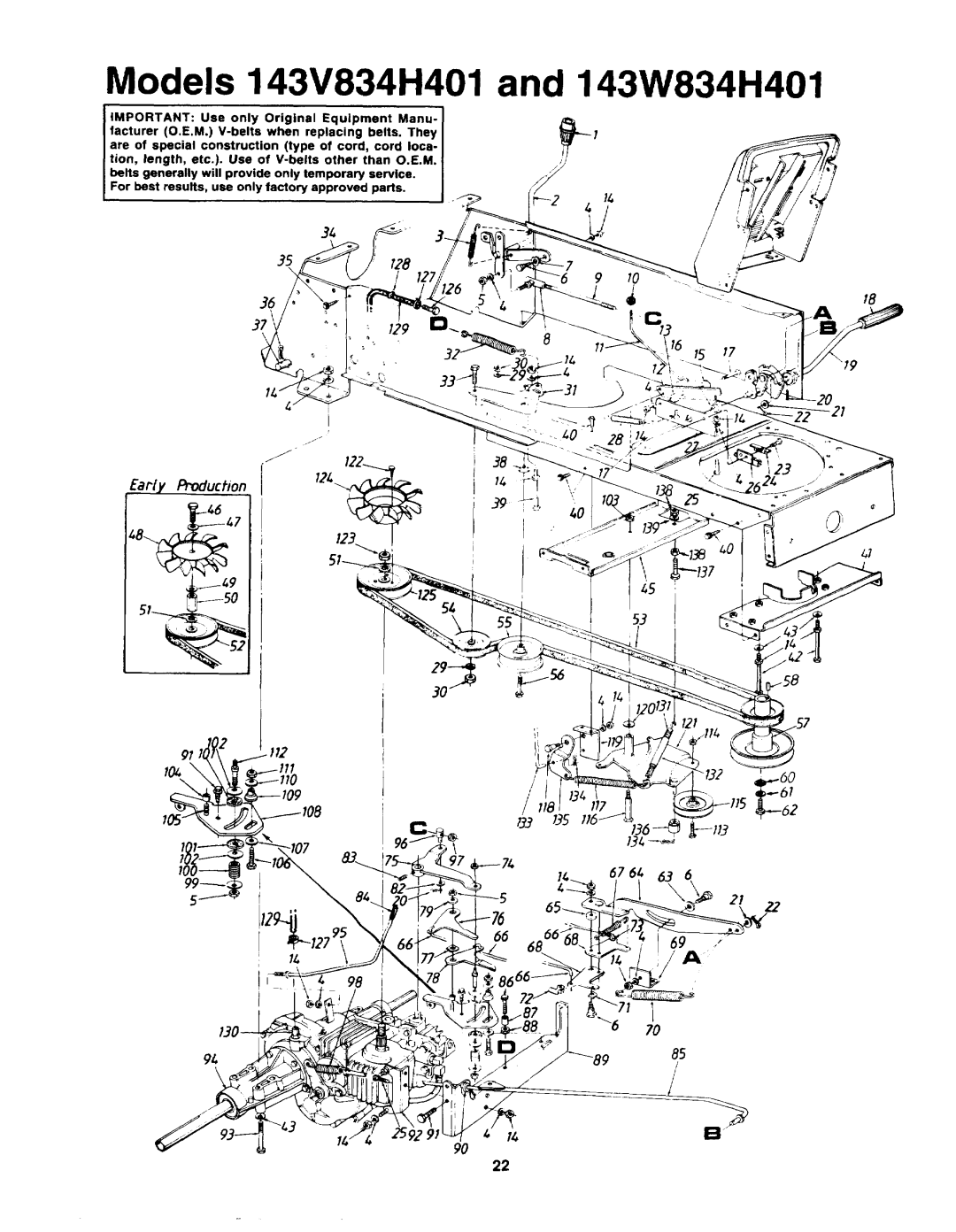 Yard-Man 143W834H401, 143V834H401 manual 