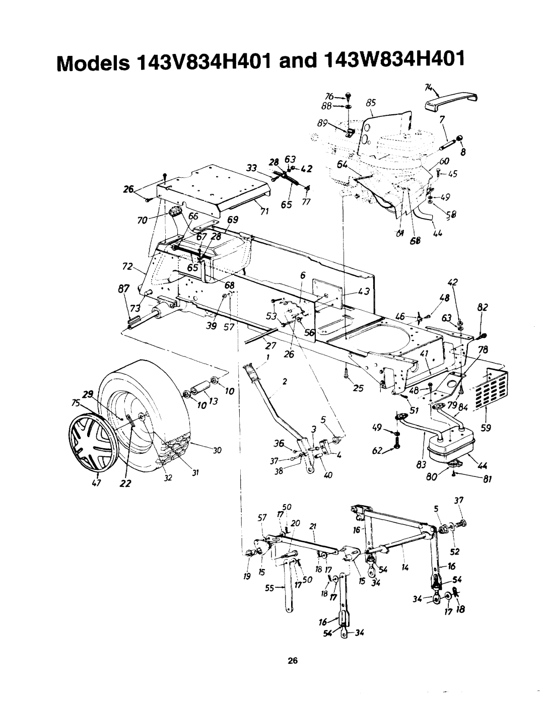 Yard-Man 143W834H401, 143V834H401 manual 