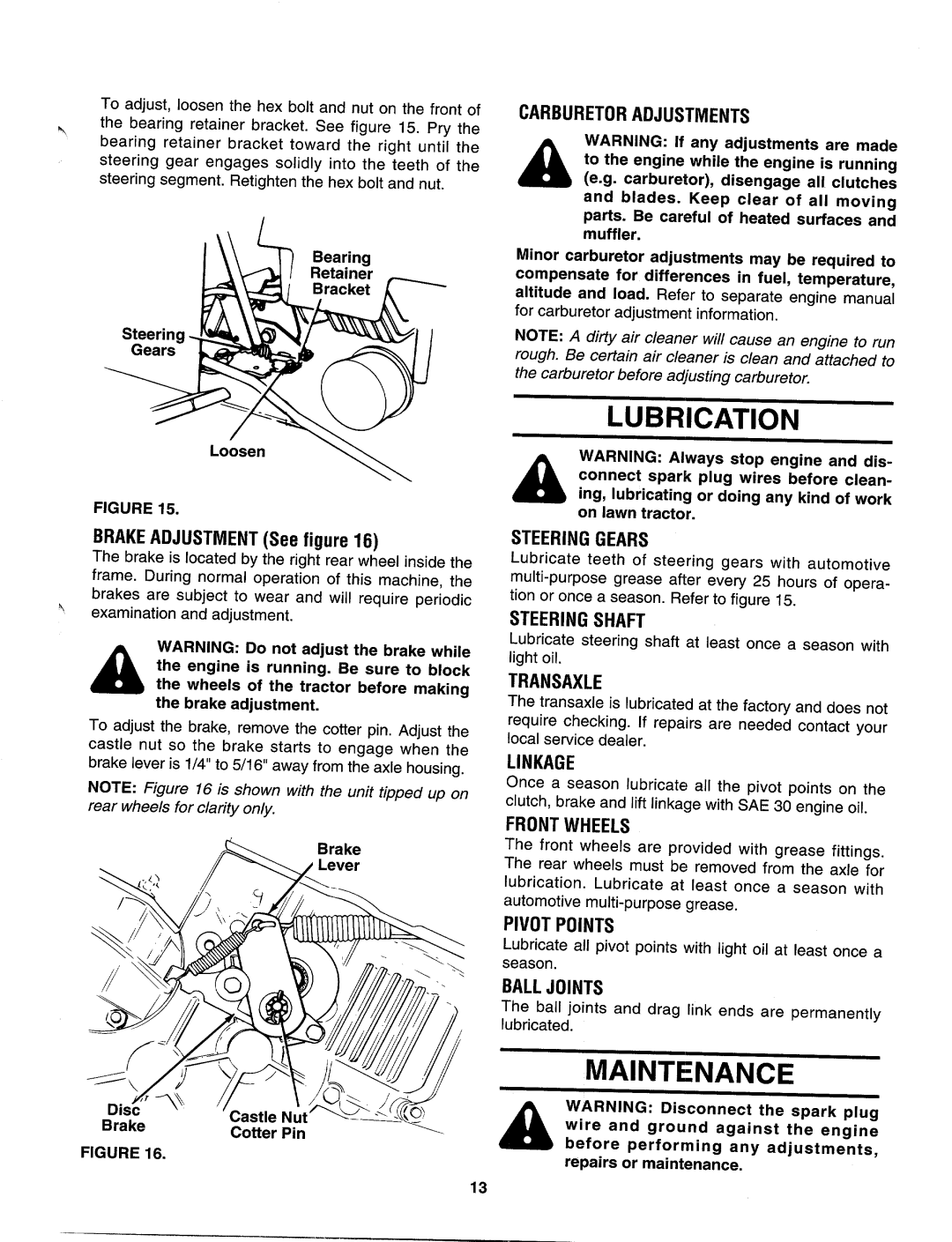 Yard-Man 144V834H401, 144W834P401 manual 