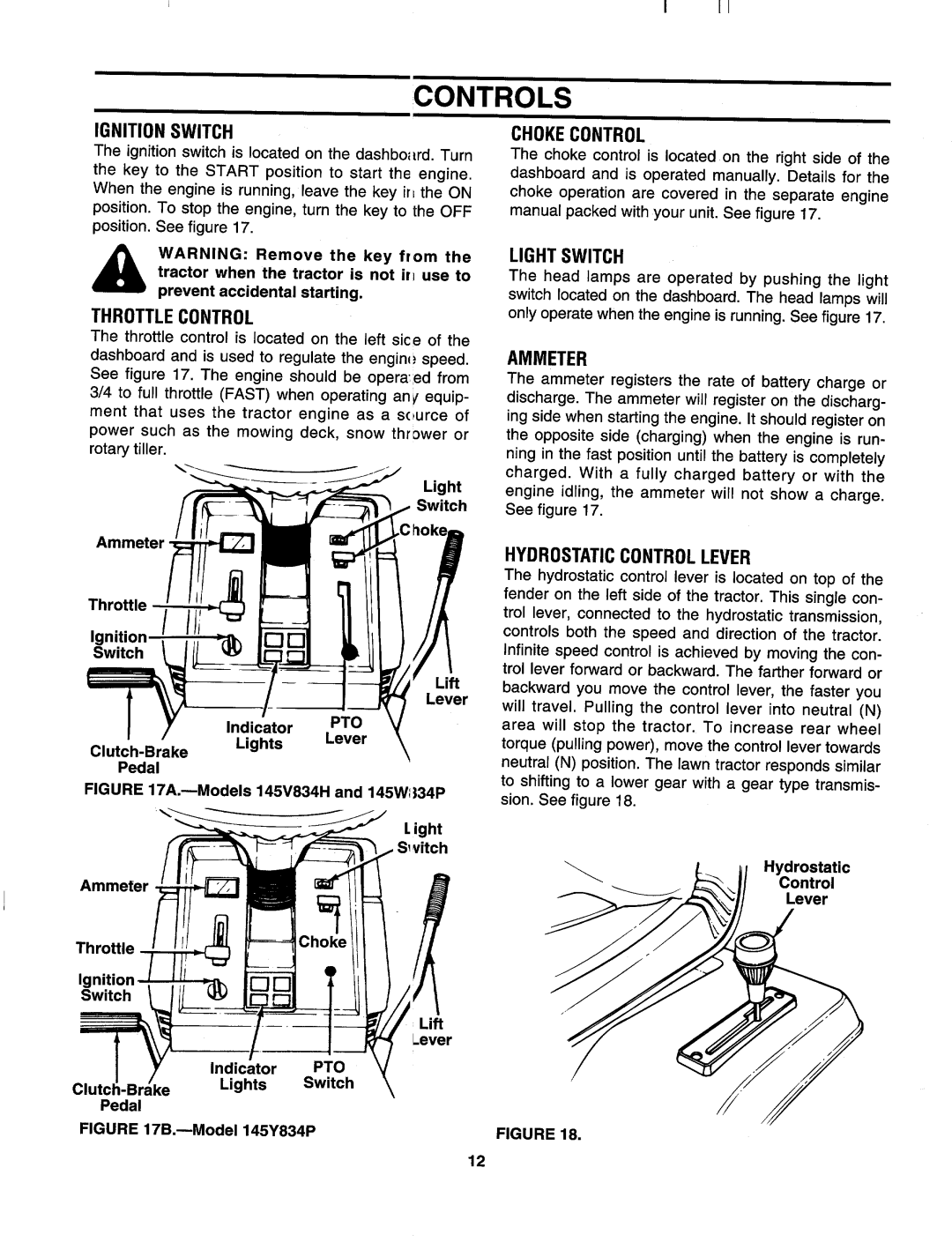 Yard-Man 145W834P401, 145V834H401, 145Y834P401 manual 