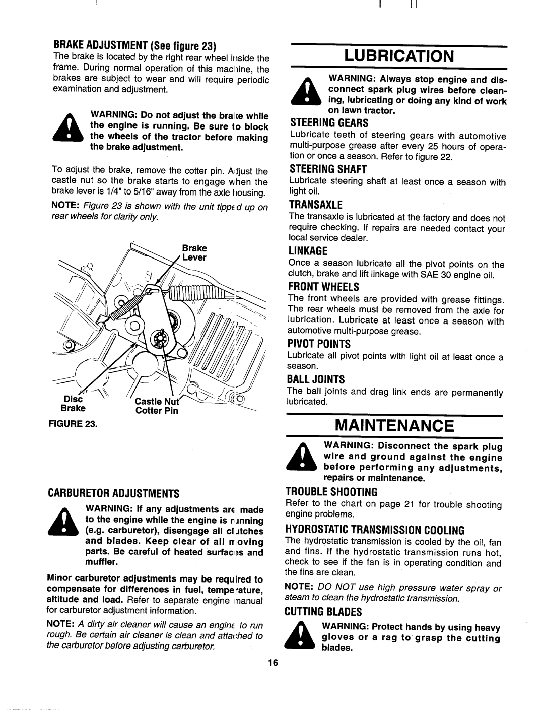 Yard-Man 145V834H401, 145W834P401, 145Y834P401 manual 