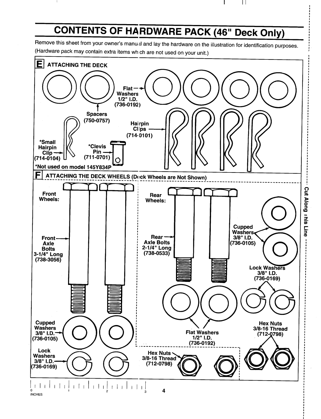 Yard-Man 145V834H401, 145W834P401, 145Y834P401 manual 