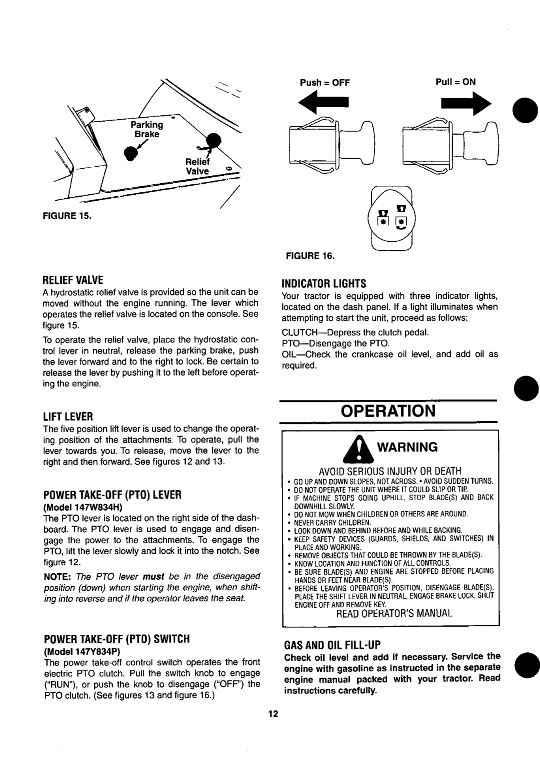 Yard-Man 147W834H401, 147Y834P401 manual 