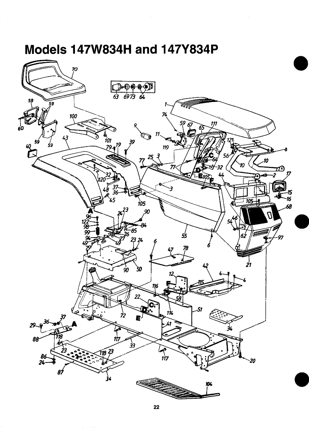 Yard-Man 147W834H401, 147Y834P401 manual 