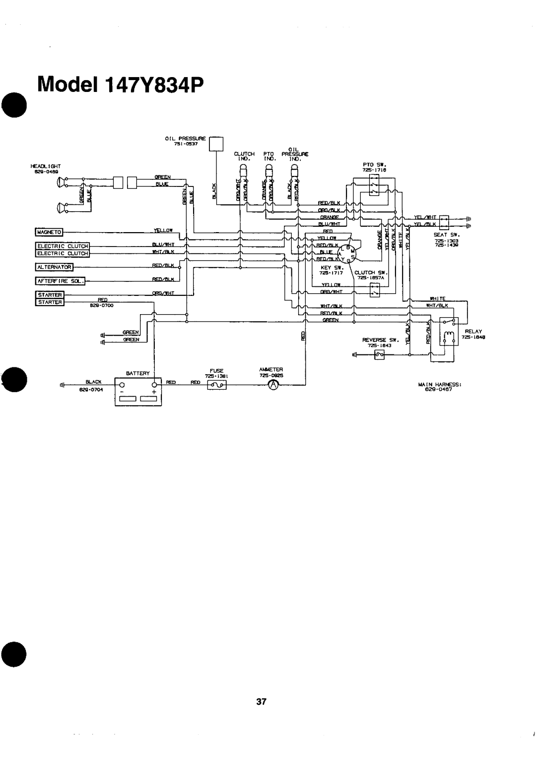 Yard-Man 147Y834P401, 147W834H401 manual 