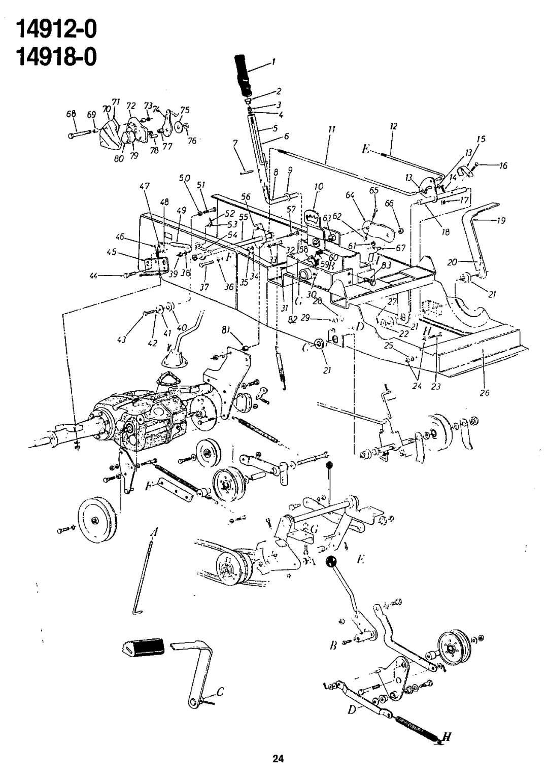 Yard-Man 14912-0, 14918-0 manual 