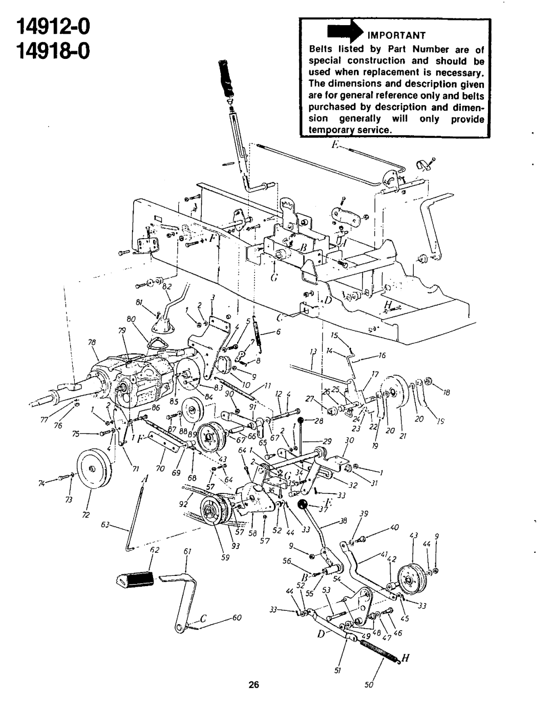 Yard-Man 14912-0, 14918-0 manual 