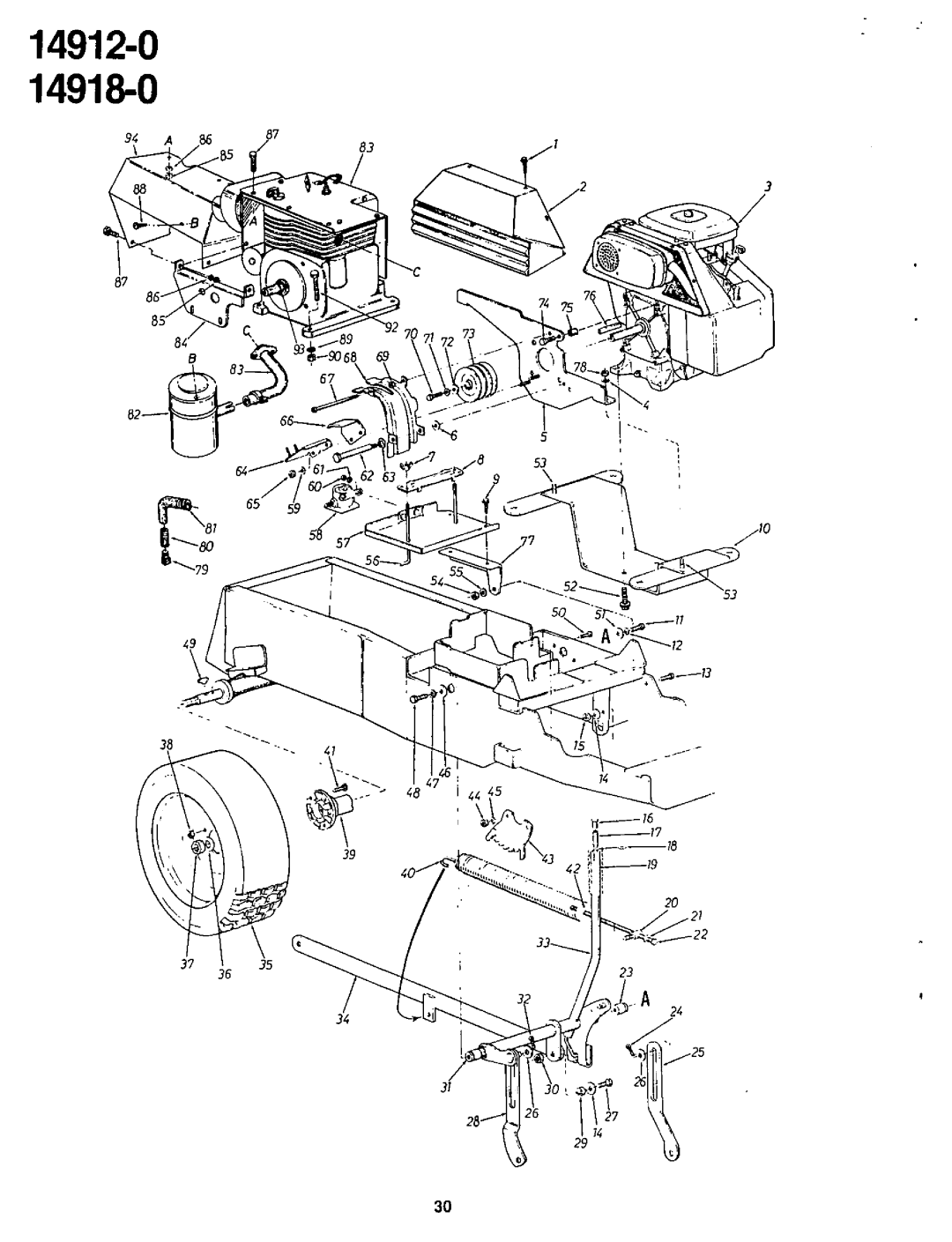 Yard-Man 14912-0, 14918-0 manual 