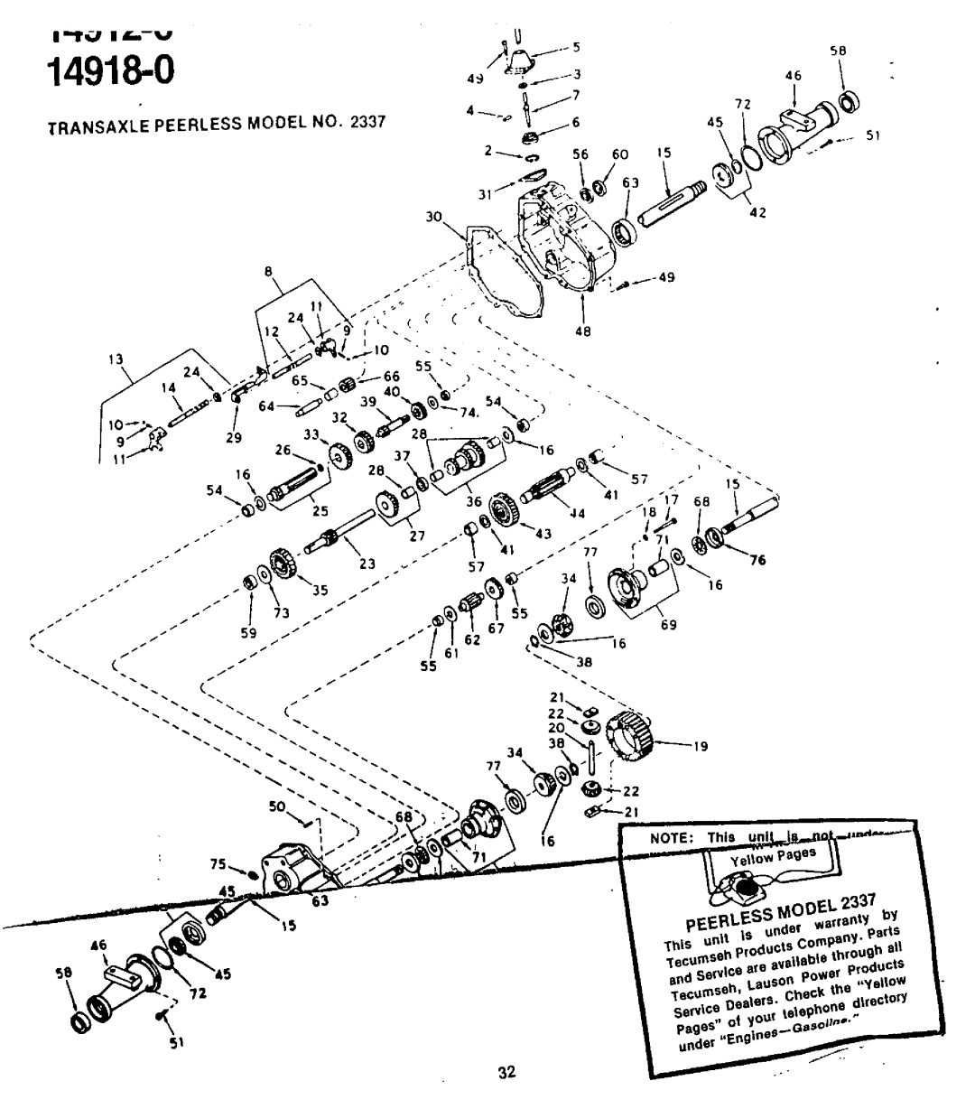 Yard-Man 14912-0, 14918-0 manual 