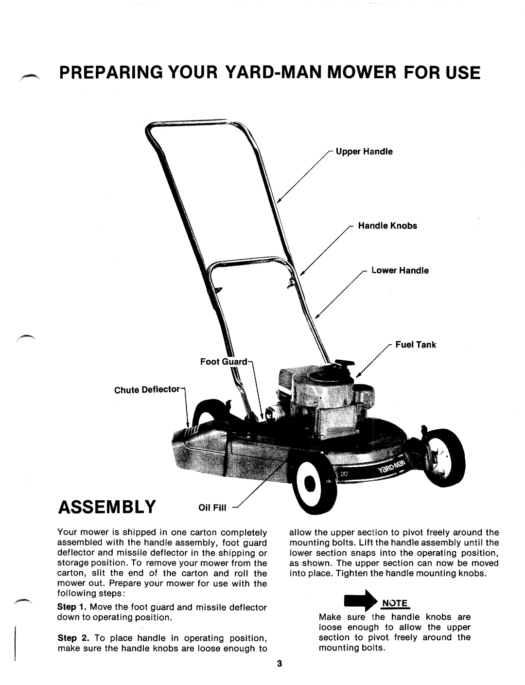 Yard-Man 197298 manual 