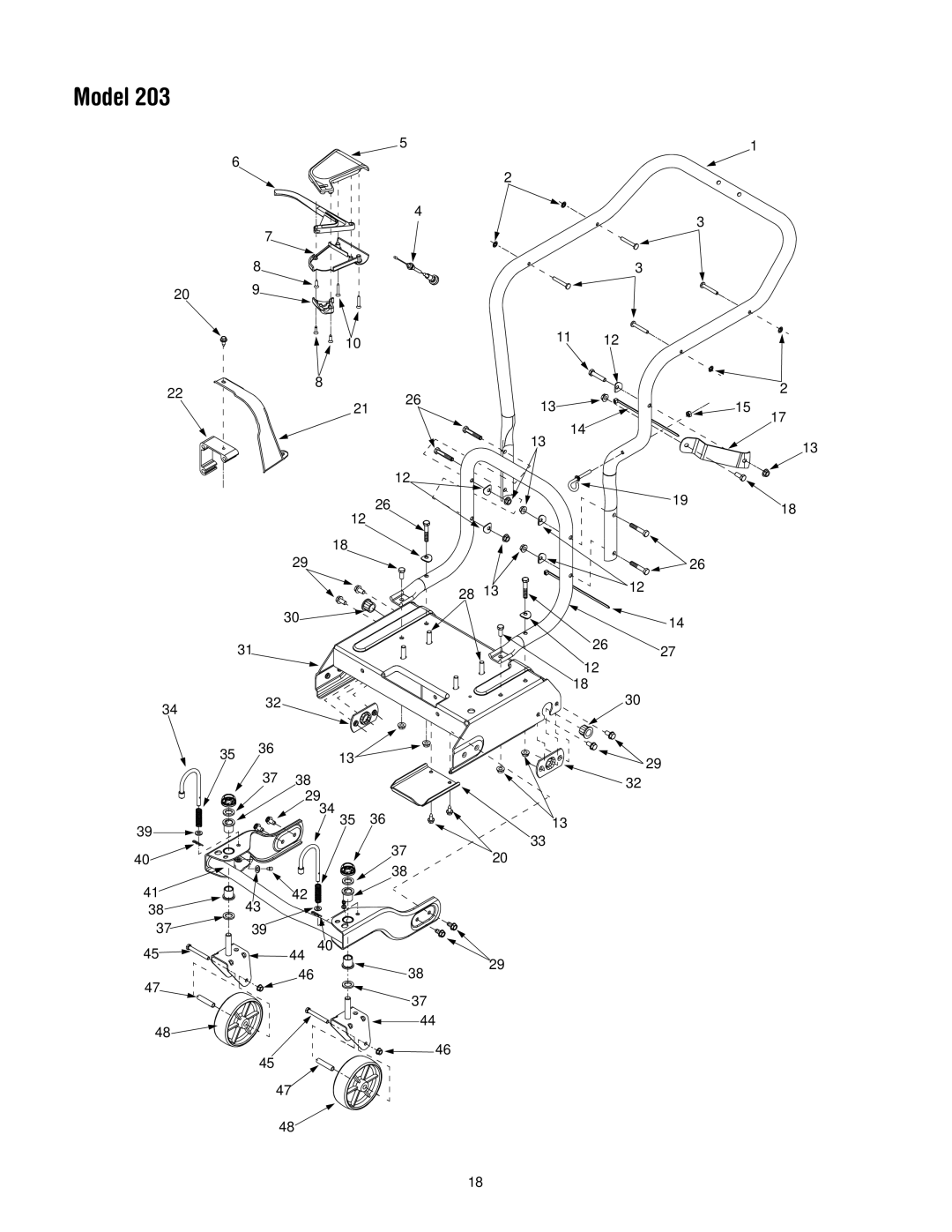 Yard-Man 203 manual Model 