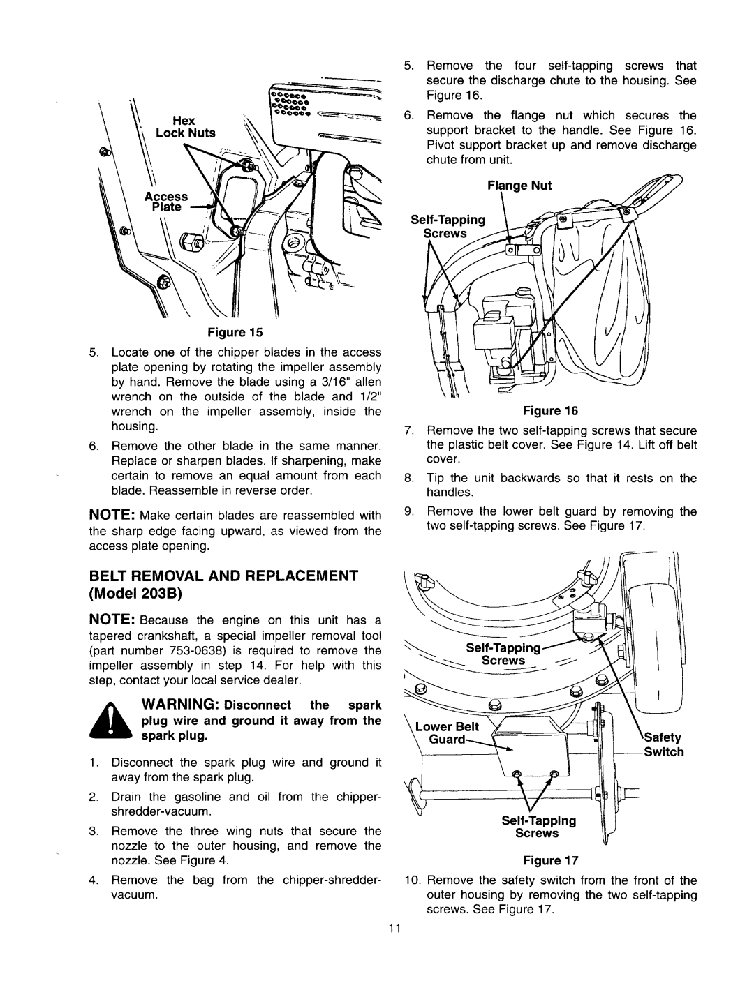 Yard-Man 103A, 203B manual 