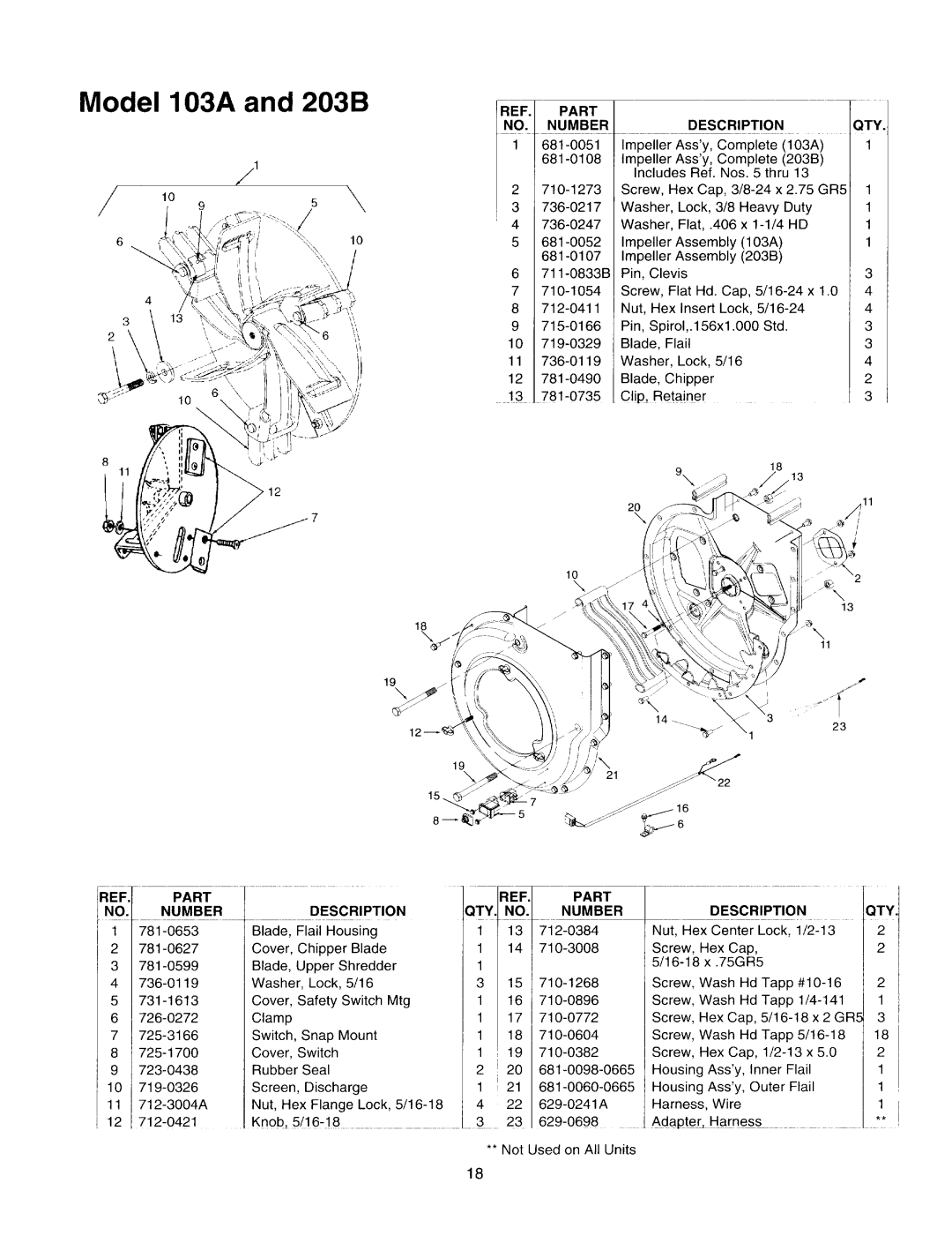 Yard-Man 203B, 103A manual 