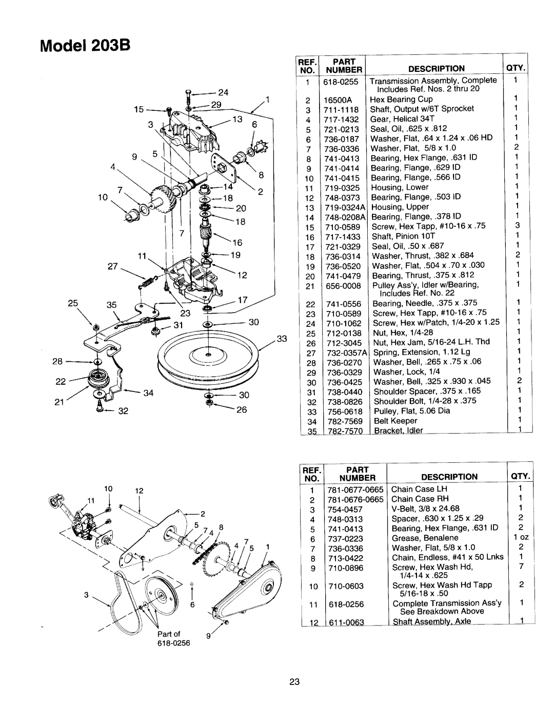 Yard-Man 103A, 203B manual 