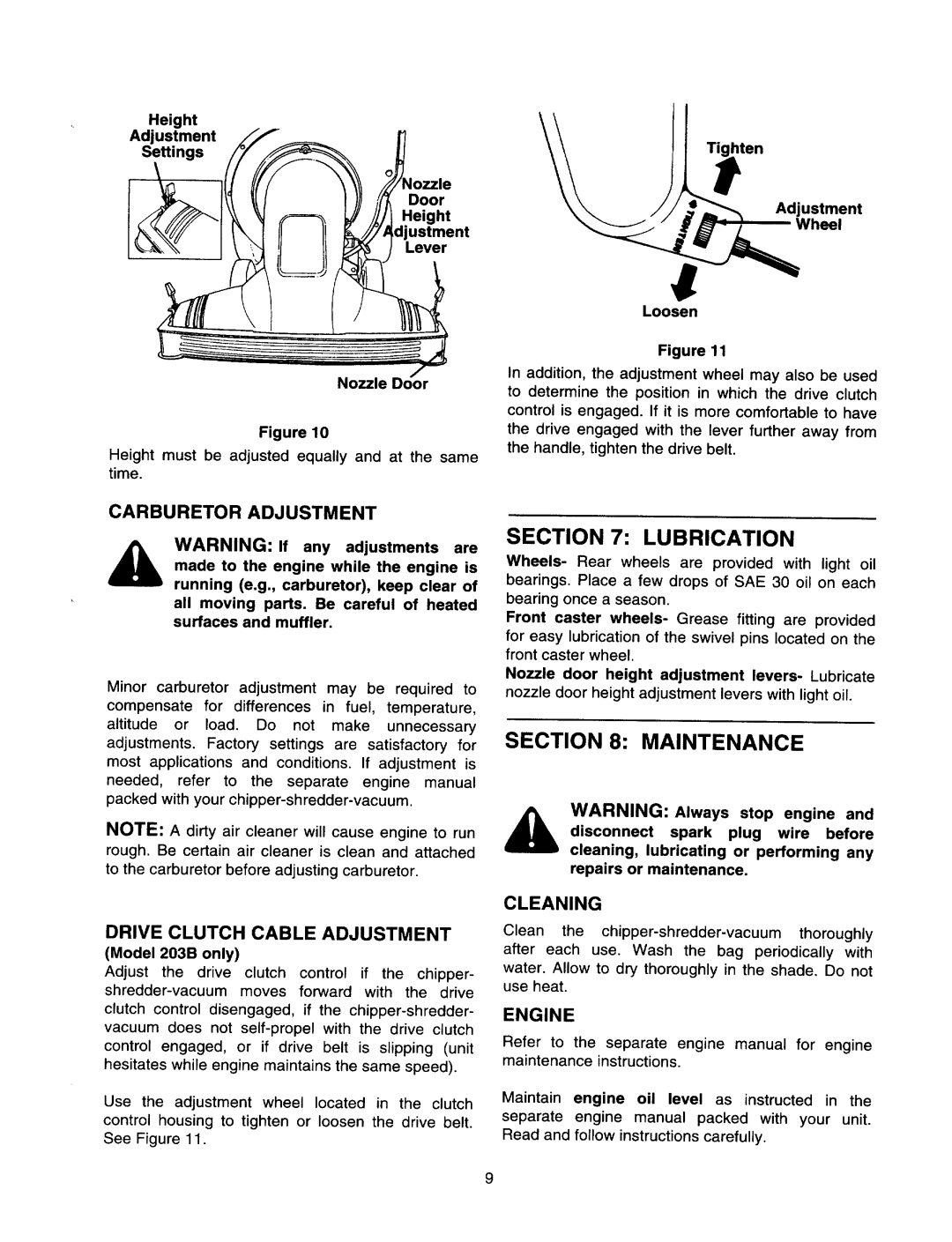 Yard-Man 103A, 203B manual 