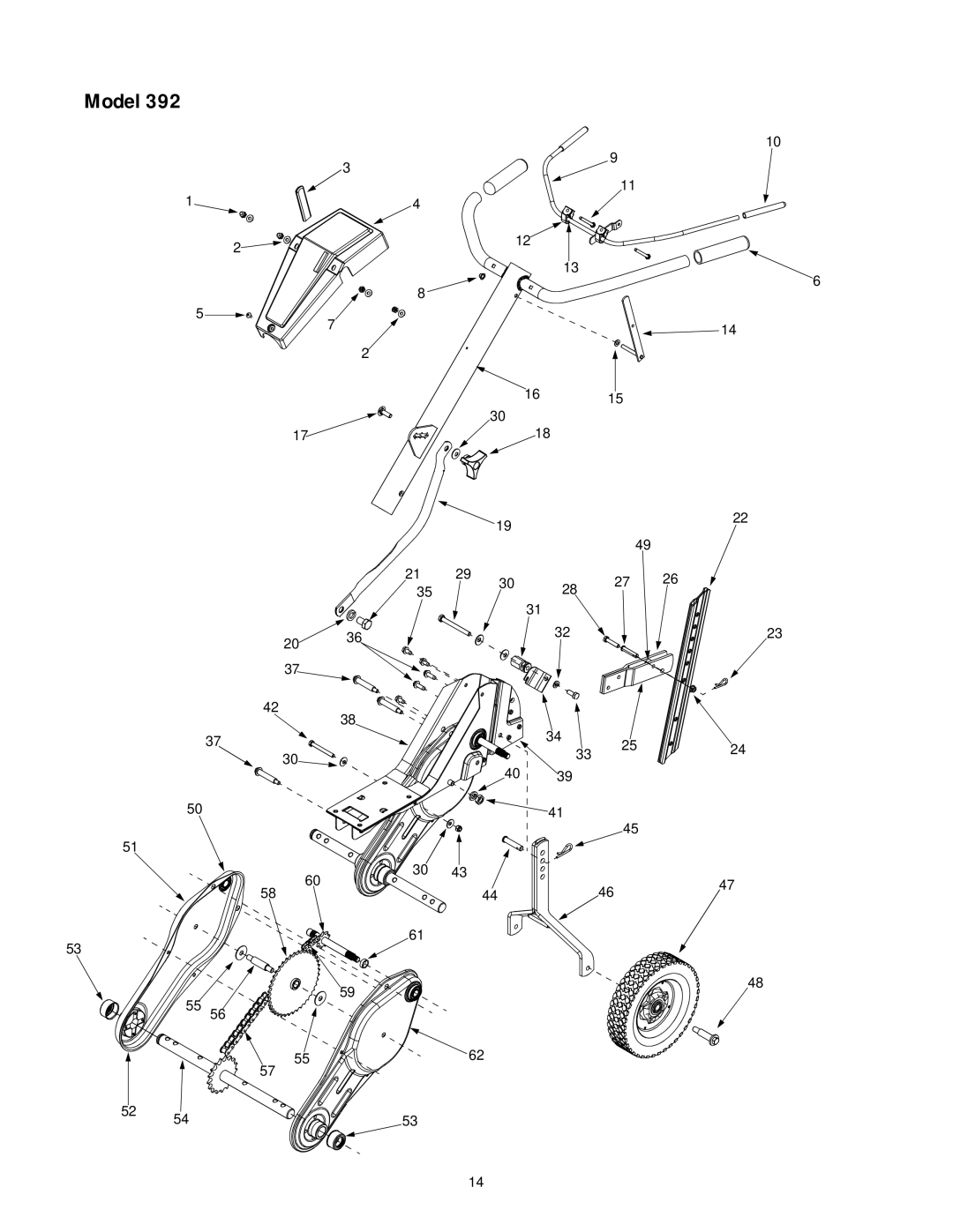 Yard-Man 21A-392B401 manual Model 