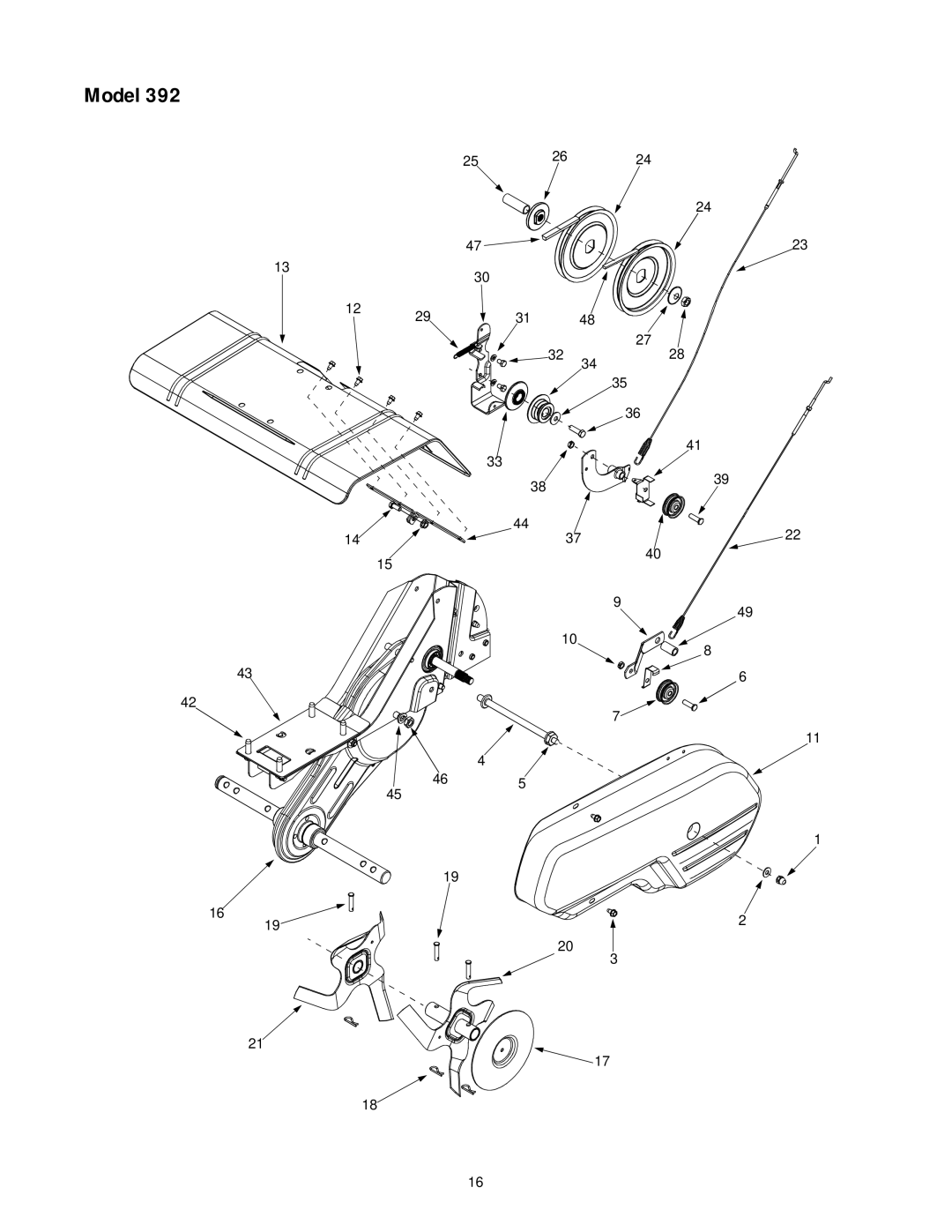 Yard-Man 21A-392B401 manual Model 