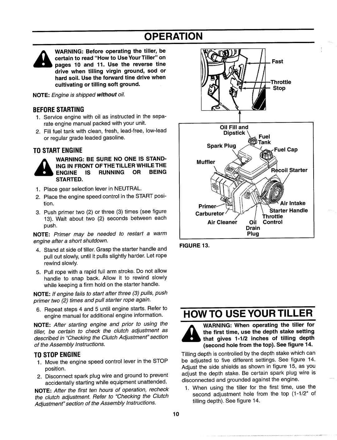 Yard-Man 21A-448-401 manual 