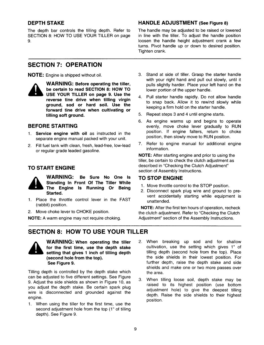 Yard-Man 21A-458B401 manual 