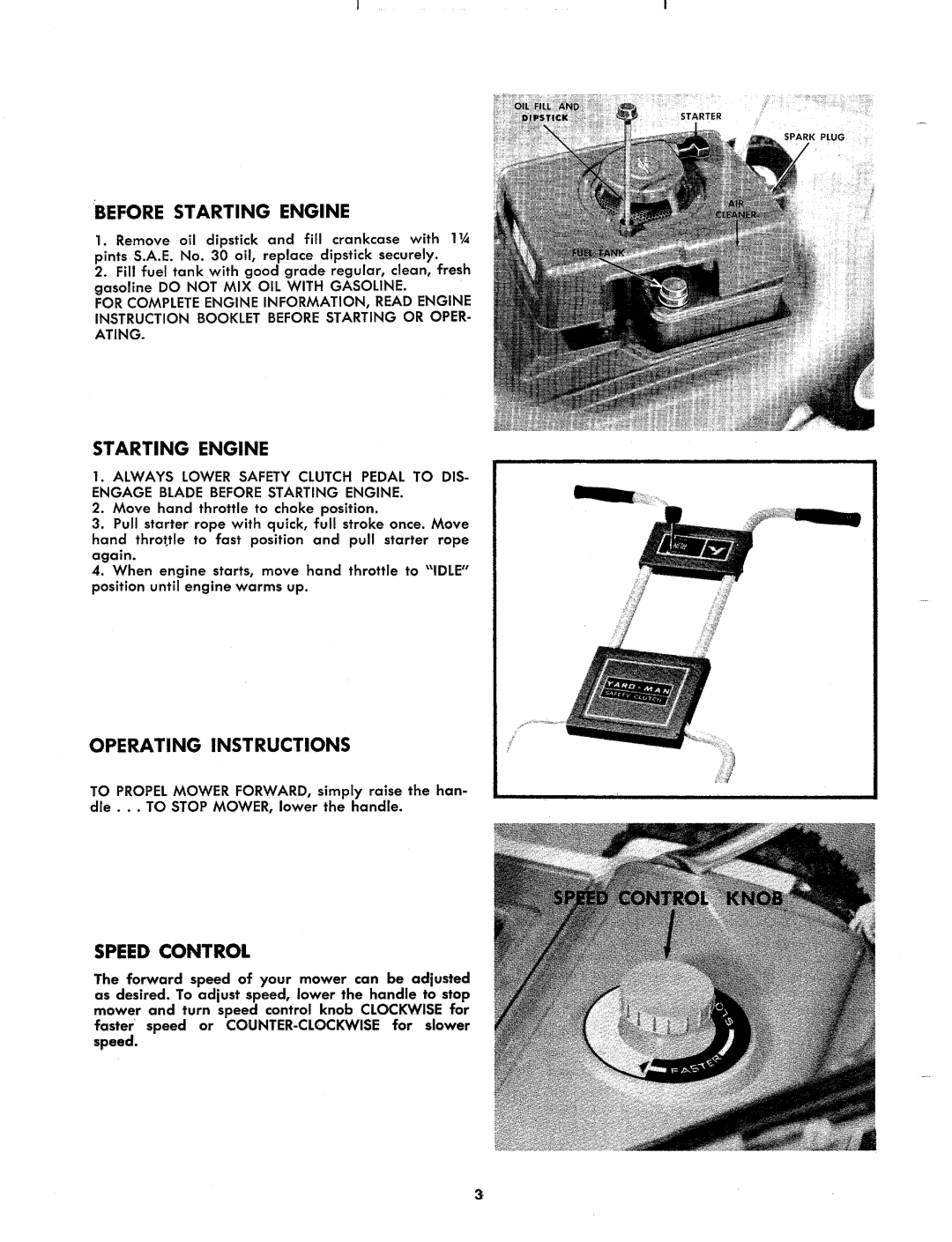 Yard-Man 2210-0 manual 