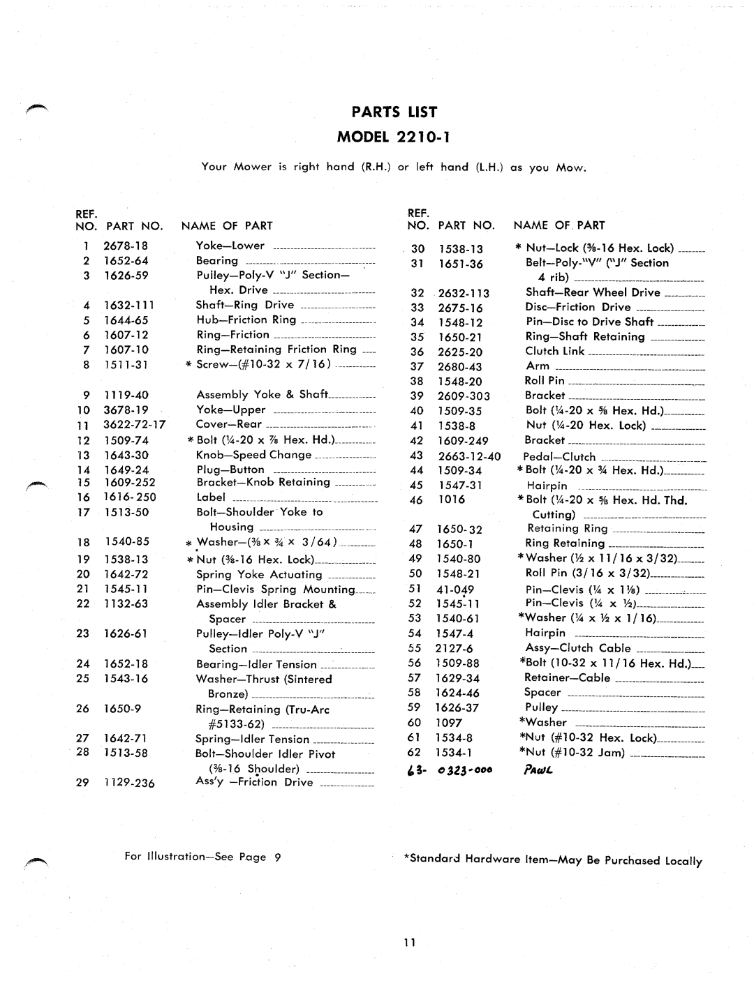 Yard-Man 2210-1 manual 