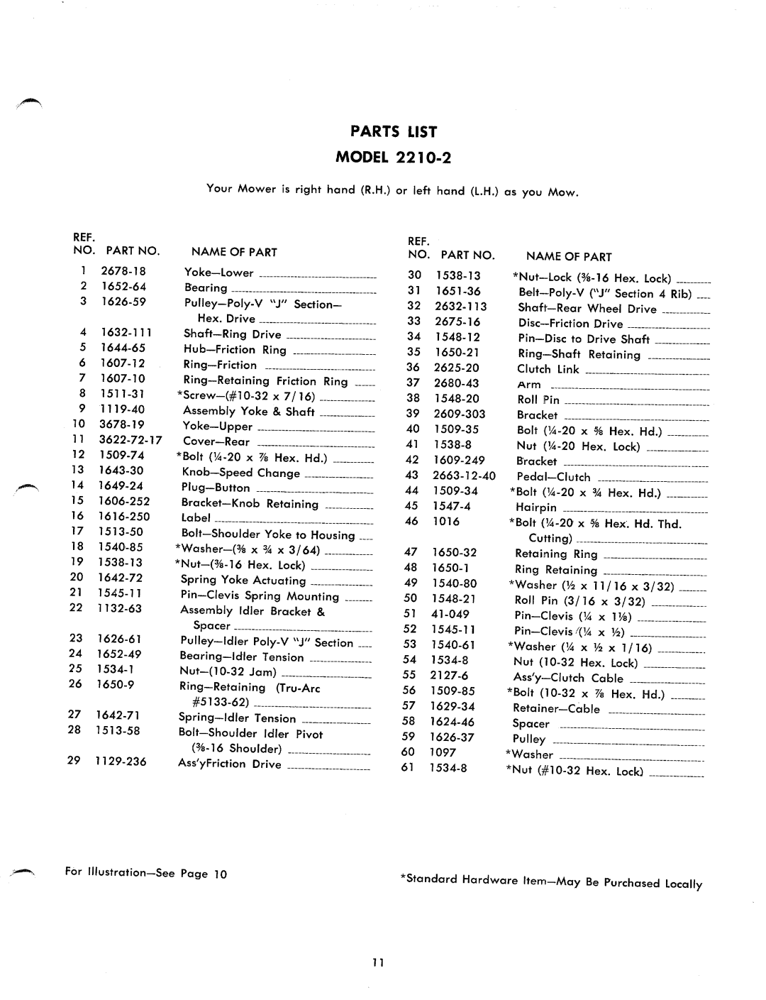 Yard-Man 2210-22 manual 