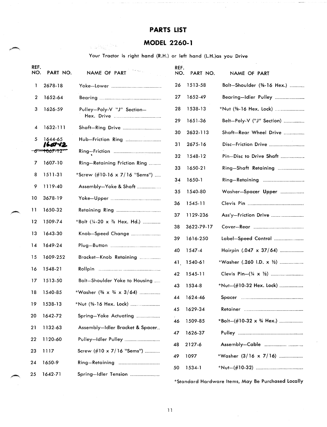 Yard-Man 2260-1 manual 