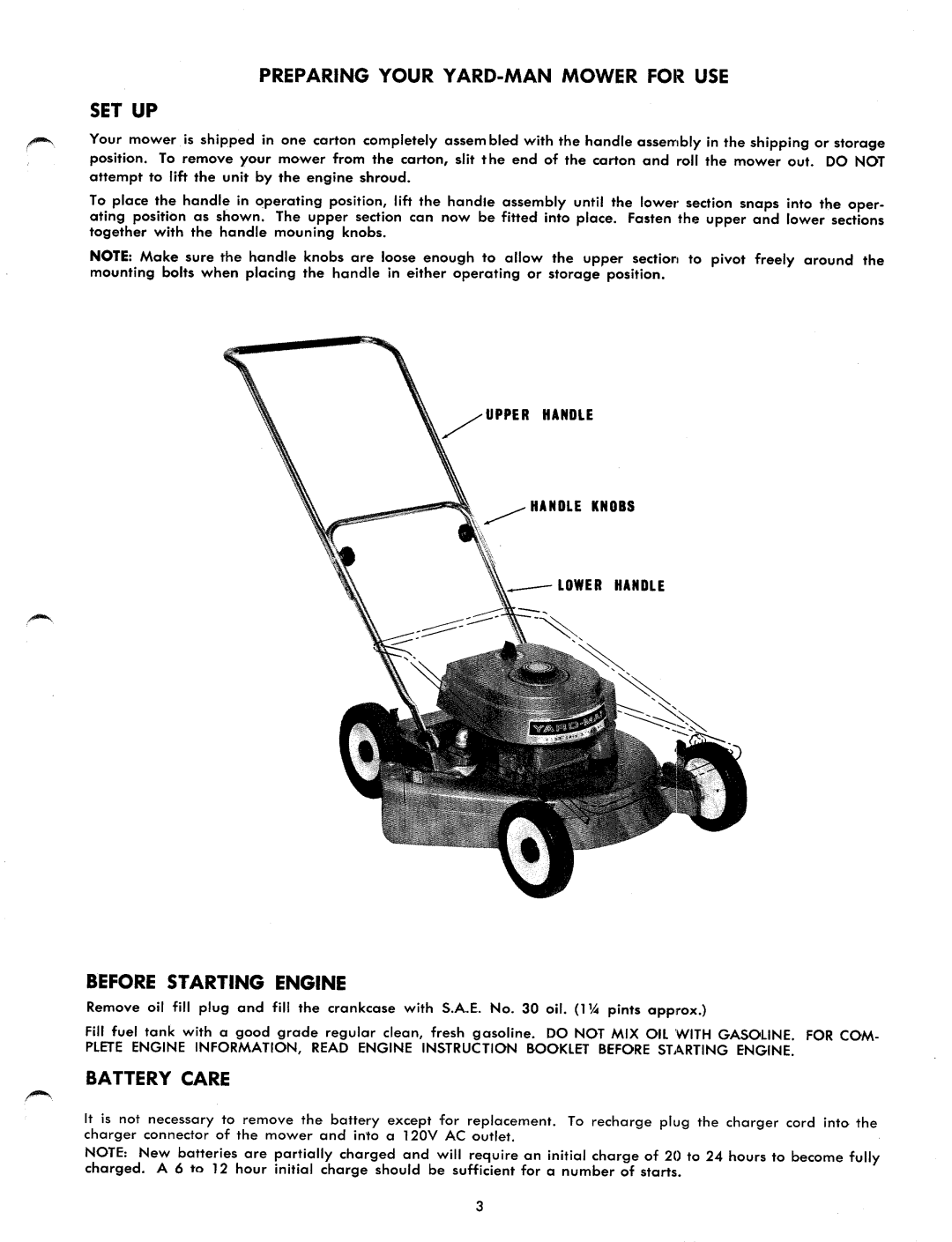 Yard-Man 2320-220 manual 