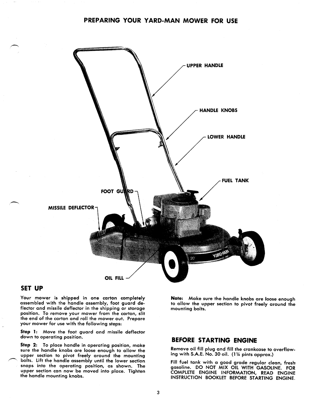 Yard-Man 2440-1 manual 