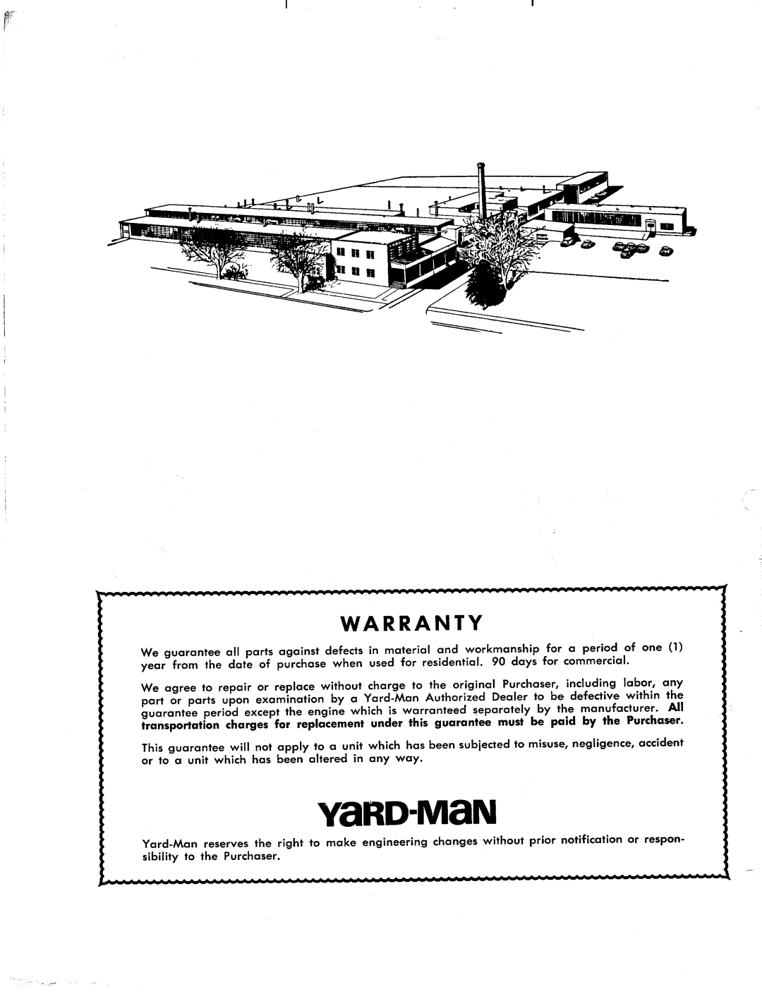 Yard-Man 2460-0 manual 