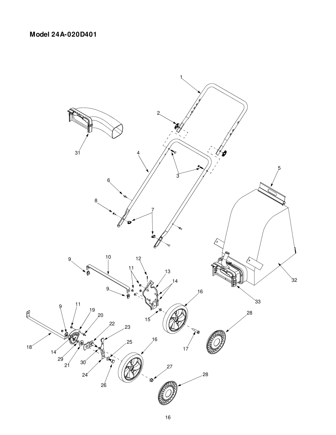 Yard-Man manual Model 24A-020D401 