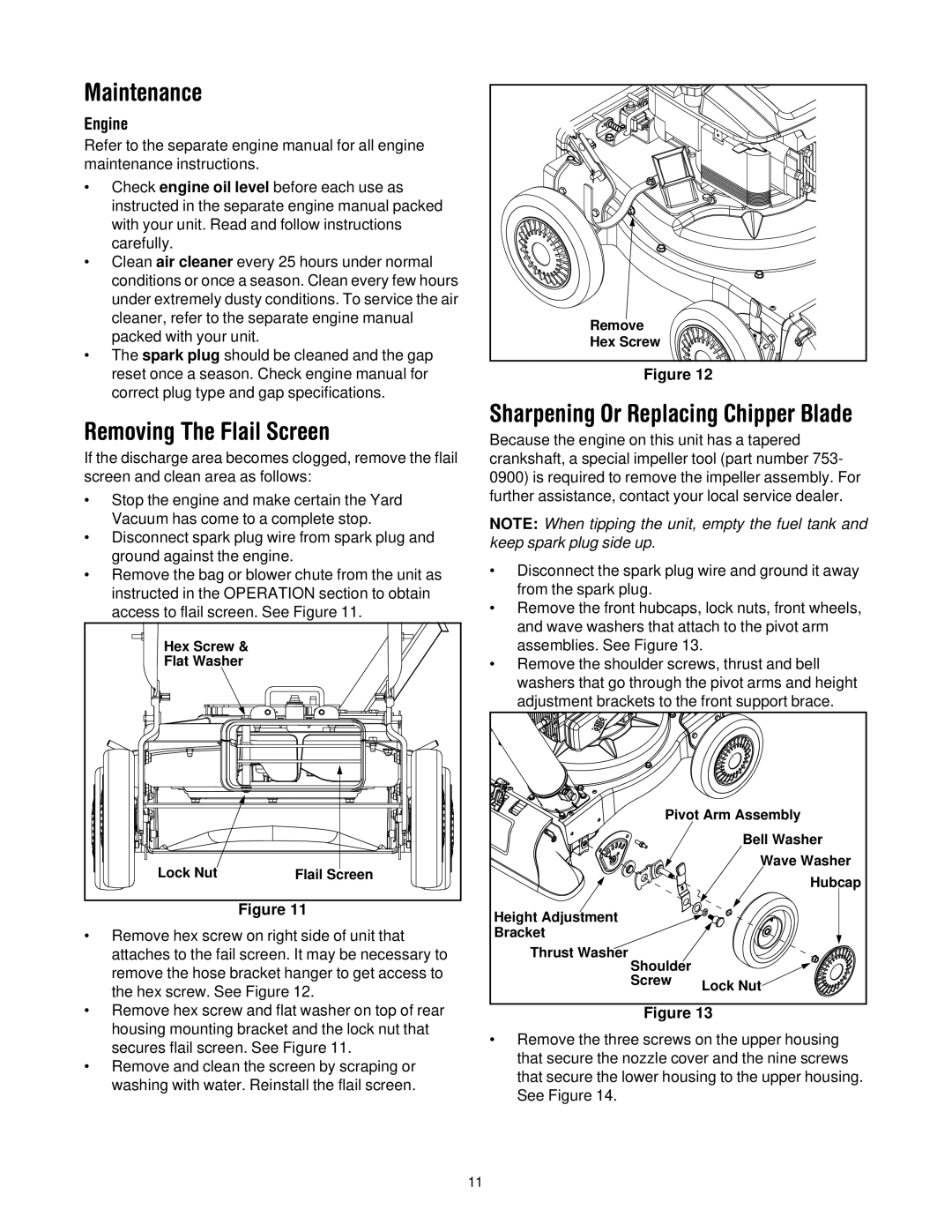 Yard-Man 24A-061I401 manual Maintenance, Removing The Flail Screen 