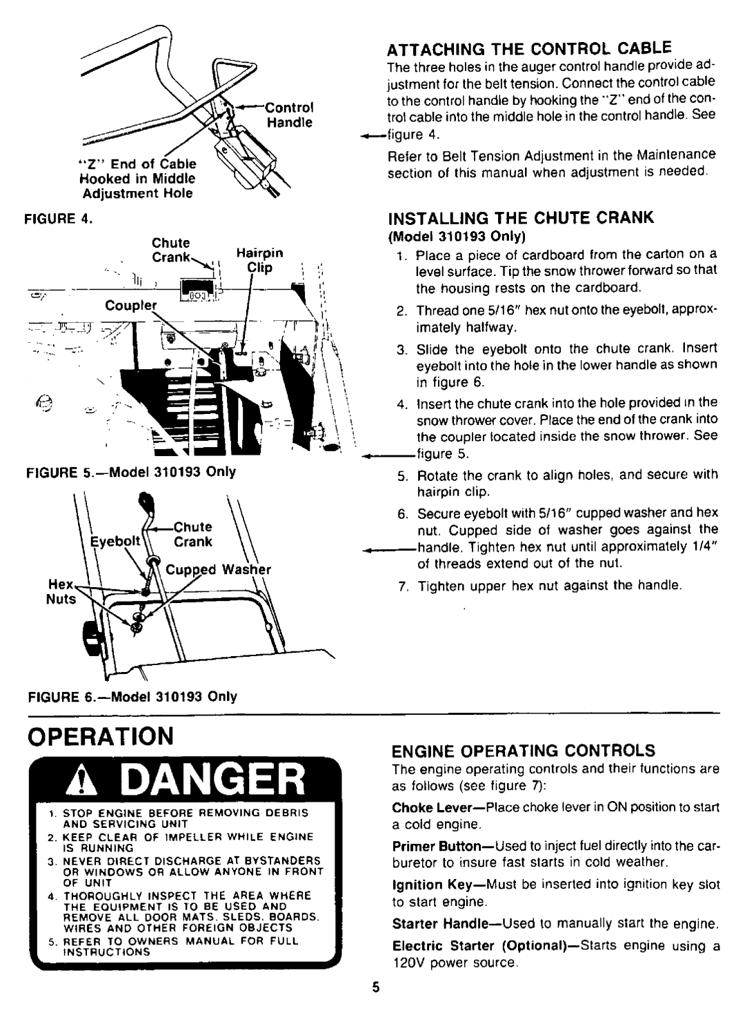 Yard-Man 310183, 310193 manual 