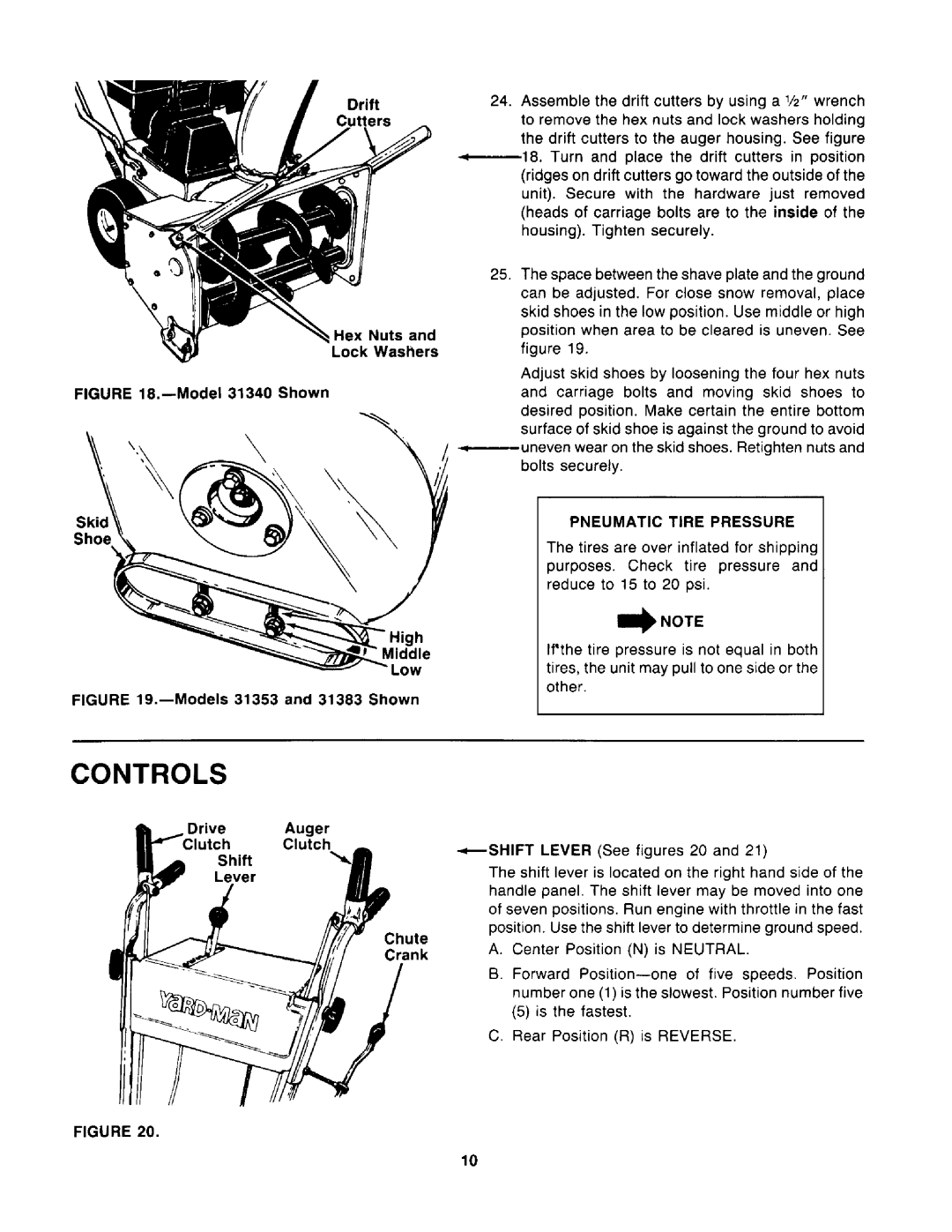 Yard-Man 31383-8, 31353-8, 31380-8, 31340-8 manual 