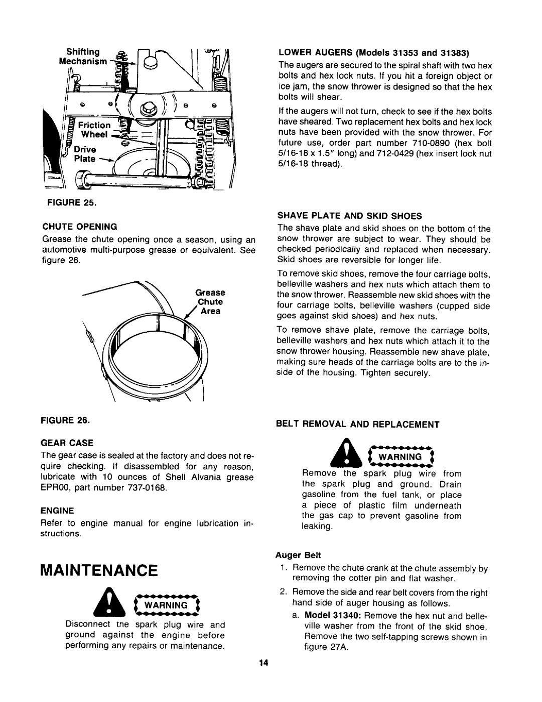 Yard-Man 31383-8, 31353-8, 31380-8, 31340-8 manual 