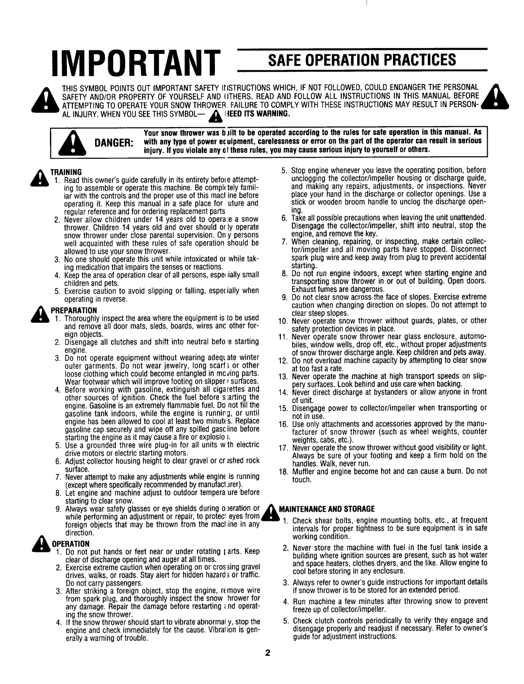 Yard-Man 316E733E401, 316E753F401 manual 