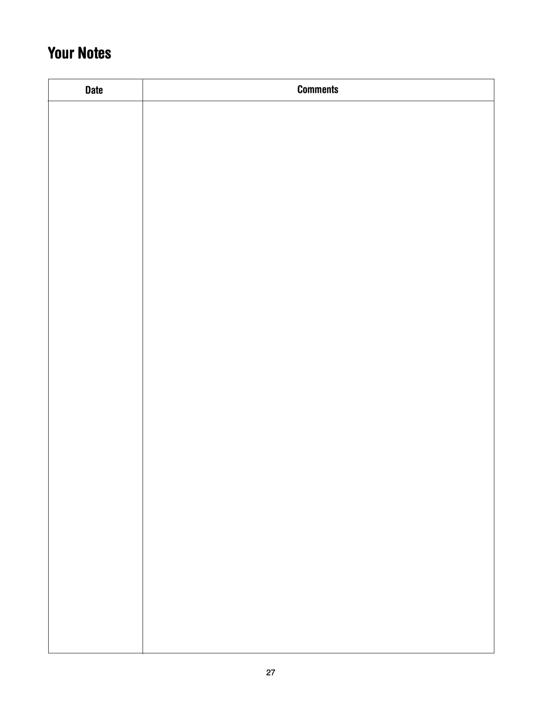 Yard-Man 31AH553G401 manual Your Notes, Date, Comments 