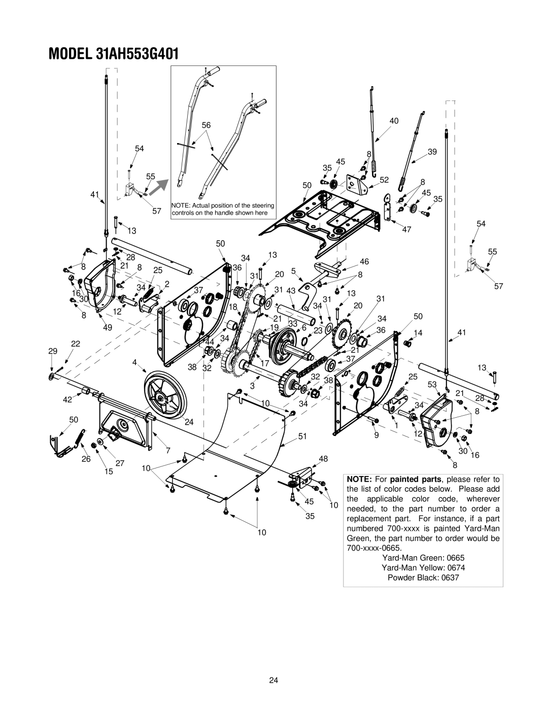 Yard-Man 31AH553G401 manual 1630 