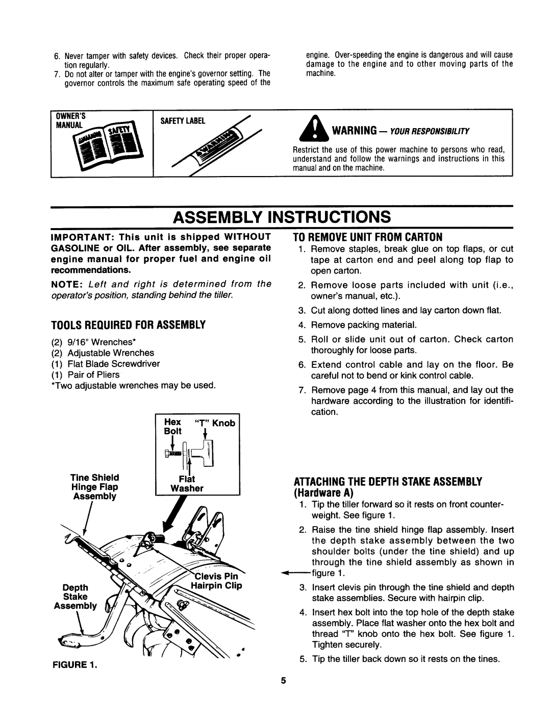 Yard-Man 447 manual 