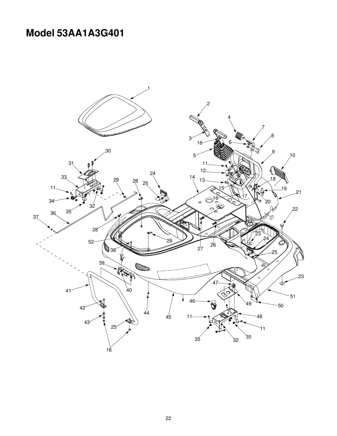 Yard-Man manual Model 53AA1A3G401 