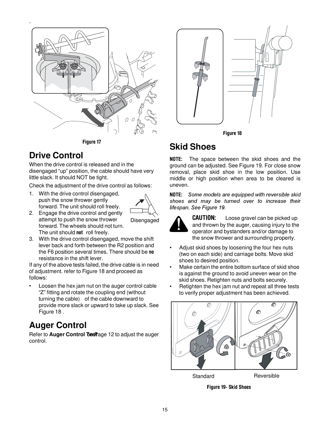 Yard-Man 600 manual Skid Shoes 