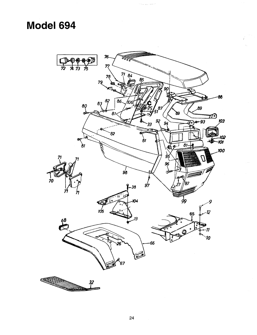 Yard-Man 694 manual 